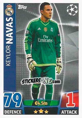 Sticker Keylor Navas - UEFA Champions League 2015-2016. Match Attax n. 73 - Topps