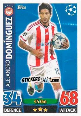 Sticker Alejandro Domínguez - UEFA Champions League 2015-2016. Match Attax - Topps