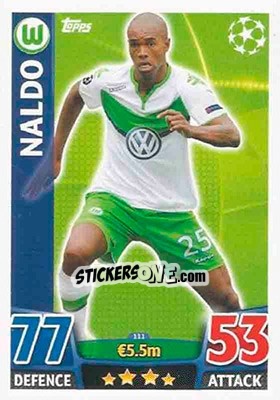 Sticker Naldo - UEFA Champions League 2015-2016. Match Attax n. 111 - Topps