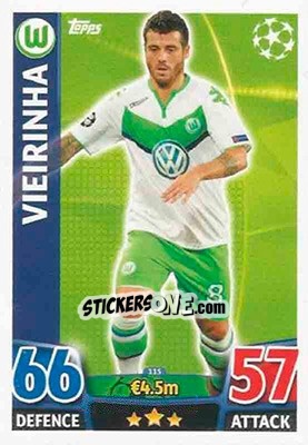 Cromo Vieirinha - UEFA Champions League 2015-2016. Match Attax - Topps