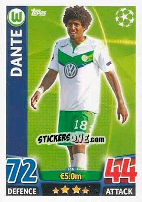 Sticker Dante - UEFA Champions League 2015-2016. Match Attax - Topps