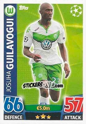 Sticker Josuha Guilavogui - UEFA Champions League 2015-2016. Match Attax n. 118 - Topps