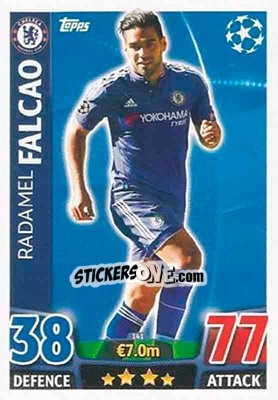 Sticker Radamel Falcao - UEFA Champions League 2015-2016. Match Attax - Topps