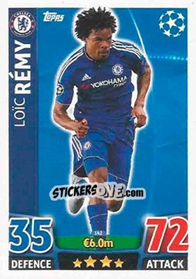 Sticker Loïc Rémy - UEFA Champions League 2015-2016. Match Attax - Topps