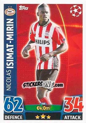 Sticker Nicolas Isimat-Mirin - UEFA Champions League 2015-2016. Match Attax n. 148 - Topps