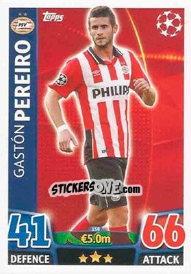 Sticker Gastón Pereiro - UEFA Champions League 2015-2016. Match Attax n. 158 - Topps