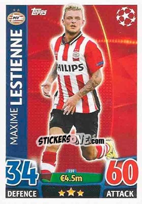 Figurina Maxime Lestienne - UEFA Champions League 2015-2016. Match Attax - Topps