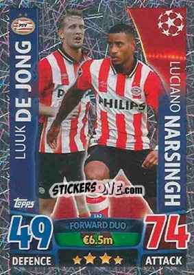 Sticker Luuk de Jong / Luciano Narsingh - UEFA Champions League 2015-2016. Match Attax n. 162 - Topps