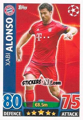 Sticker Xabi Alonso - UEFA Champions League 2015-2016. Match Attax - Topps
