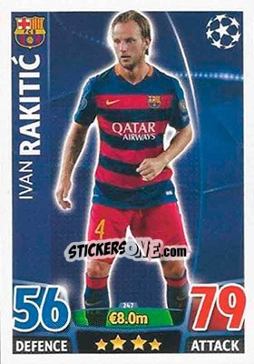 Sticker Ivan Rakitic - UEFA Champions League 2015-2016. Match Attax - Topps