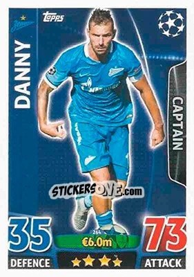 Sticker Danny - UEFA Champions League 2015-2016. Match Attax n. 264 - Topps