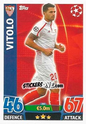 Figurina Vitolo - UEFA Champions League 2015-2016. Match Attax - Topps