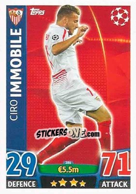 Sticker Ciro Immobile - UEFA Champions League 2015-2016. Match Attax n. 286 - Topps