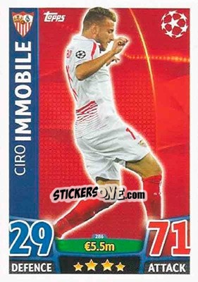 Figurina Ciro Immobile - UEFA Champions League 2015-2016. Match Attax - Topps