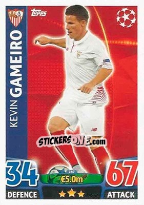 Sticker Kévin Gameiro - UEFA Champions League 2015-2016. Match Attax n. 287 - Topps
