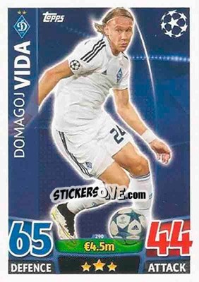 Sticker Domagoj Vida - UEFA Champions League 2015-2016. Match Attax n. 290 - Topps