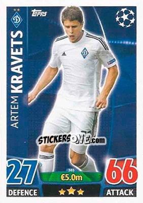 Sticker Artem Kravets - UEFA Champions League 2015-2016. Match Attax n. 303 - Topps