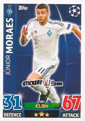 Sticker Júnior Moraes - UEFA Champions League 2015-2016. Match Attax n. 305 - Topps