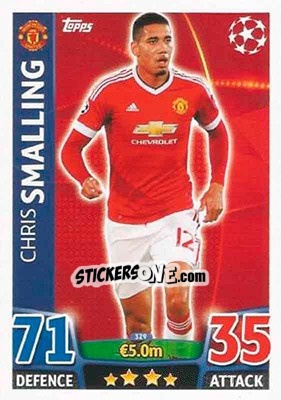 Sticker Chris Smalling - UEFA Champions League 2015-2016. Match Attax - Topps