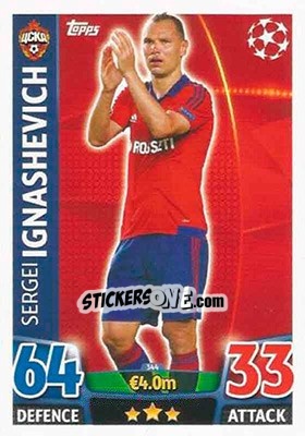 Sticker Sergei Ignashevich - UEFA Champions League 2015-2016. Match Attax - Topps