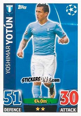 Sticker Yoshimar Yotún - UEFA Champions League 2015-2016. Match Attax n. 365 - Topps