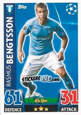 Figurina Rasmus Bengtsson - UEFA Champions League 2015-2016. Match Attax n. 366 - Topps