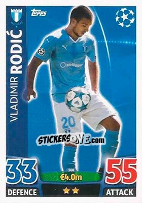 Sticker Vladimir Rodic - UEFA Champions League 2015-2016. Match Attax n. 368 - Topps