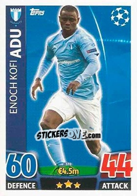 Sticker Enoch Kofi Adu - UEFA Champions League 2015-2016. Match Attax - Topps