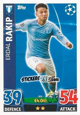 Sticker Erdal Rakip - UEFA Champions League 2015-2016. Match Attax - Topps