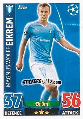 Cromo Magnus Wolff Eikrem - UEFA Champions League 2015-2016. Match Attax - Topps