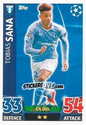 Sticker Tobias Sana - UEFA Champions League 2015-2016. Match Attax n. 375 - Topps