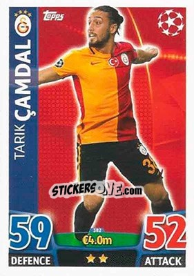 Sticker Tarik Çamdal - UEFA Champions League 2015-2016. Match Attax n. 382 - Topps