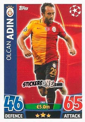 Cromo Olcan Adin - UEFA Champions League 2015-2016. Match Attax n. 392 - Topps