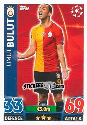 Sticker Umut Bulut - UEFA Champions League 2015-2016. Match Attax n. 395 - Topps
