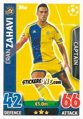 Sticker Eran Zahavi - UEFA Champions League 2015-2016. Match Attax n. 406 - Topps