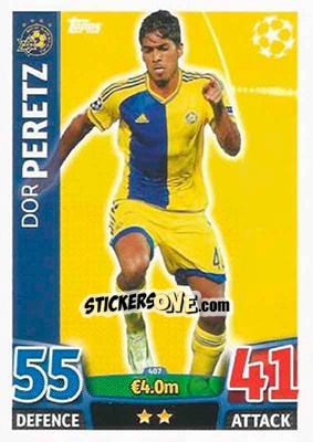 Sticker Dor Peretz - UEFA Champions League 2015-2016. Match Attax n. 407 - Topps