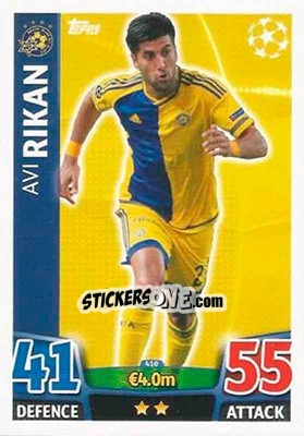 Cromo Avi Rikan - UEFA Champions League 2015-2016. Match Attax - Topps