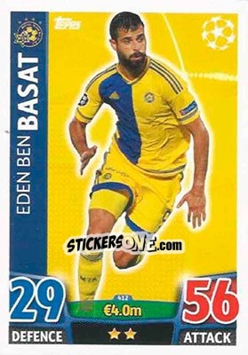 Sticker Eden Ben Basat - UEFA Champions League 2015-2016. Match Attax n. 412 - Topps
