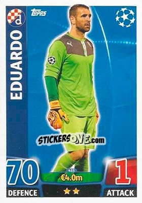Sticker Eduardo - UEFA Champions League 2015-2016. Match Attax - Topps