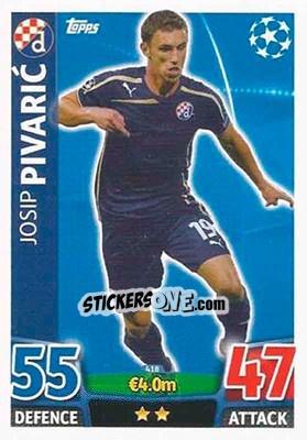 Sticker Josip Pivaric - UEFA Champions League 2015-2016. Match Attax n. 418 - Topps