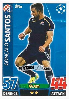 Sticker Gonçalo Santos - UEFA Champions League 2015-2016. Match Attax - Topps