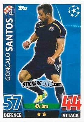 Cromo Gonçalo Santos - UEFA Champions League 2015-2016. Match Attax - Topps