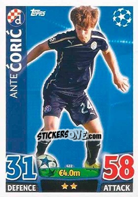 Figurina Ante Coric - UEFA Champions League 2015-2016. Match Attax - Topps