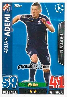 Sticker Arijan Ademi - UEFA Champions League 2015-2016. Match Attax n. 423 - Topps