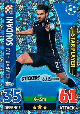 Sticker El Arabi Hilal Soudani - UEFA Champions League 2015-2016. Match Attax n. 431 - Topps
