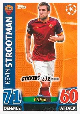 Sticker Kevin Strootman - UEFA Champions League 2015-2016. Match Attax n. 441 - Topps