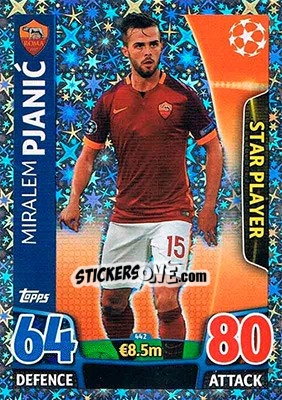 Sticker Miralem Pjanic - UEFA Champions League 2015-2016. Match Attax - Topps