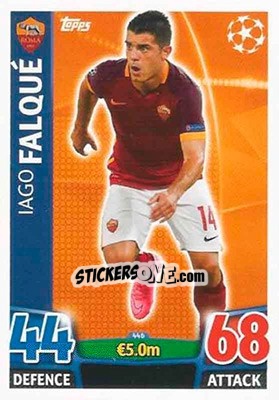 Sticker Iago Falqué - UEFA Champions League 2015-2016. Match Attax n. 446 - Topps
