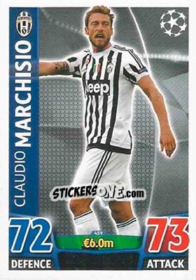 Sticker Claudio Marchisio - UEFA Champions League 2015-2016. Match Attax n. 459 - Topps