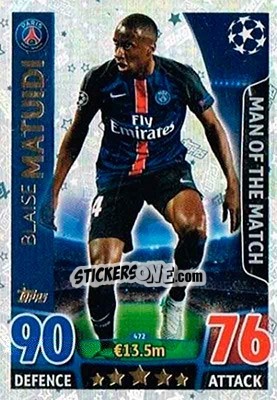 Sticker Blaise Matuidi - UEFA Champions League 2015-2016. Match Attax n. 472 - Topps